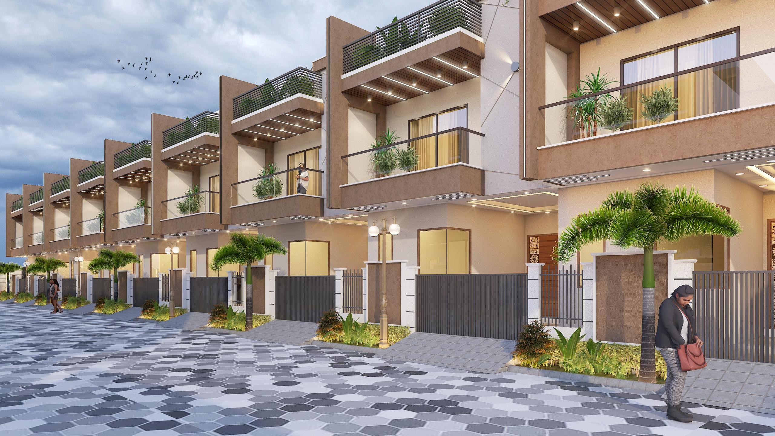 Villa facades (render)