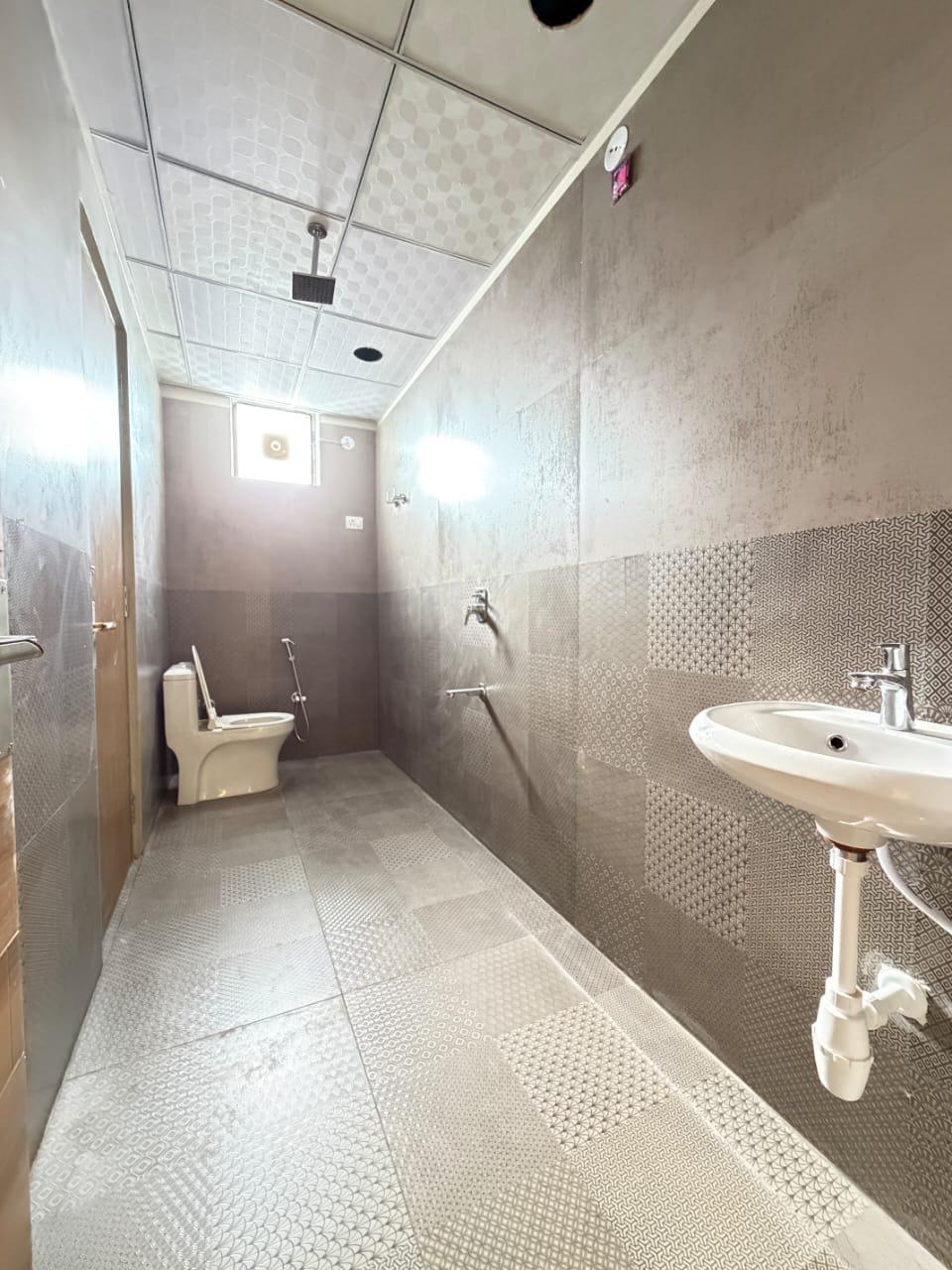 Bathroom with anti-skid tiles