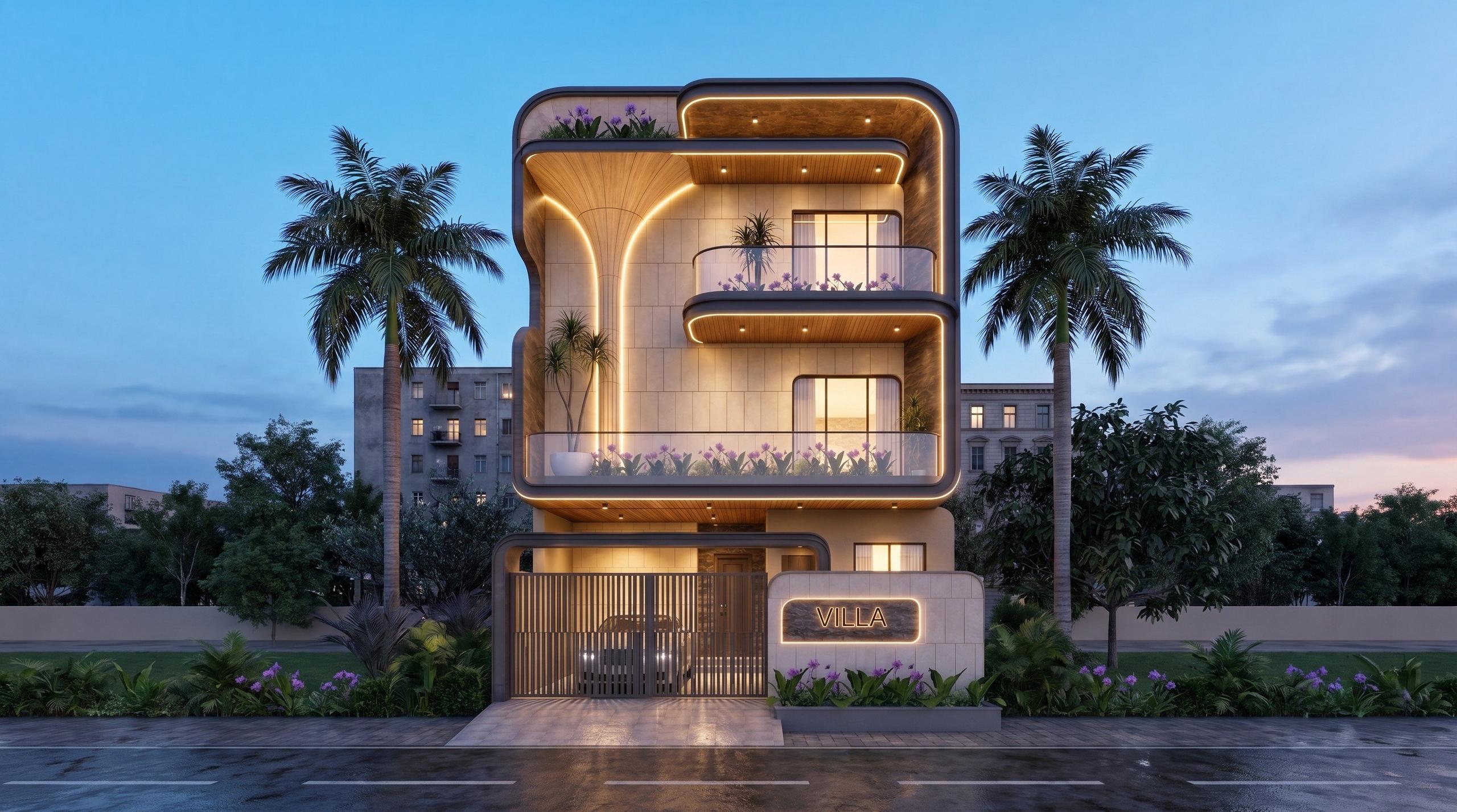 Krishnam Kothi 176, Vardhman Sarovar, Mansarovar Extension: artist's impression of the building